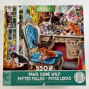 Ceaco Paws Gone Wild Jigsaw Puzzle 550 Pieces Cats Kittens Poster Included‎